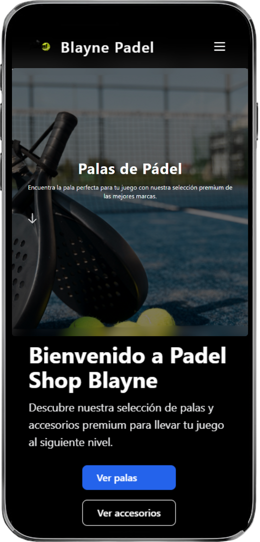 E-commerce Padel Shop